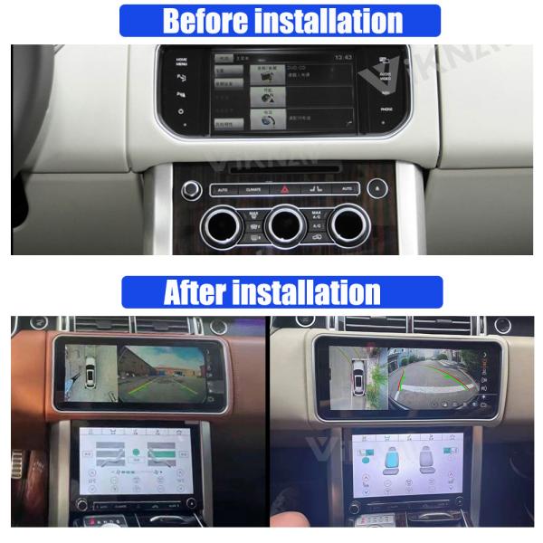 12.3inch Android car radio For Range Rover vogue L405 AC screen Air Conditioning Co-pilot screen 2din Car Stereo Carplay