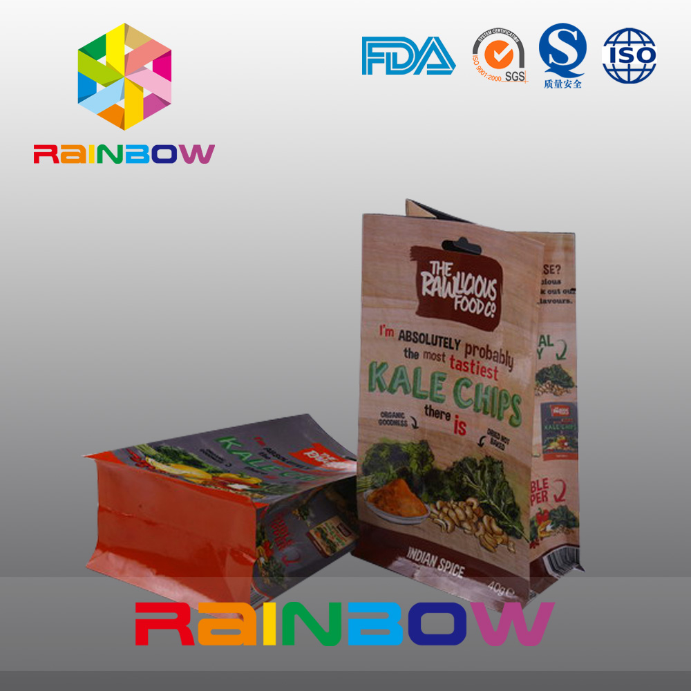 мешок кофейного зерна 250g 500g 750g, мешок Kraft цвета CMYK бумажный с клапаном