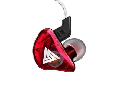 In Ear Wired Metallic Earbuds With Mic Red Color 20 - 20KHz Frequency