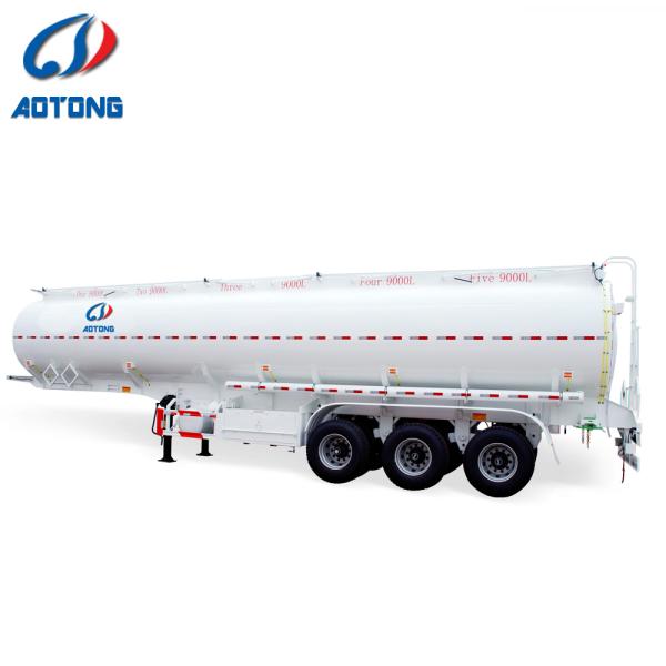 40T30T 28T 25T Прицеп молочного танкера Двухлинейная система торможения для транспортировки топлива/нефти