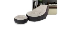 La violación se reunió la sola silla que acampaba inflable del Pvc se reunió la silla inflable Brown asombroso