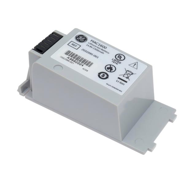 GE MAC1600 ЭКГ Машинная батарея 14,8В 2,3Ач 37Wh REF 2032095-001