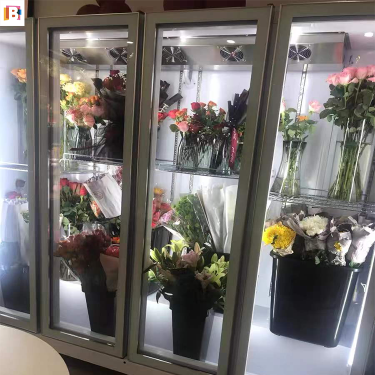 Merchandiser 2 Door Flower Cooler Single Temperature Floral Display Cooler