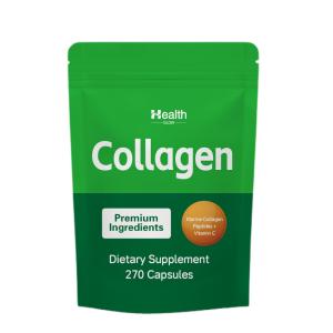 Skin Marine Vitamin C Peptides Collagen Capsules Supplementation GMP Certificate