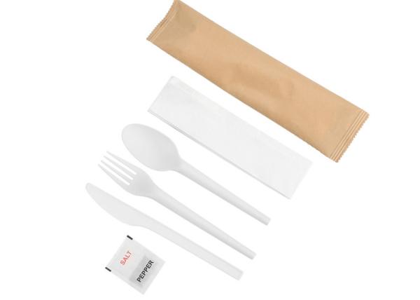 Heat Resistant CPLA Compostable Disposable Cutlery Set