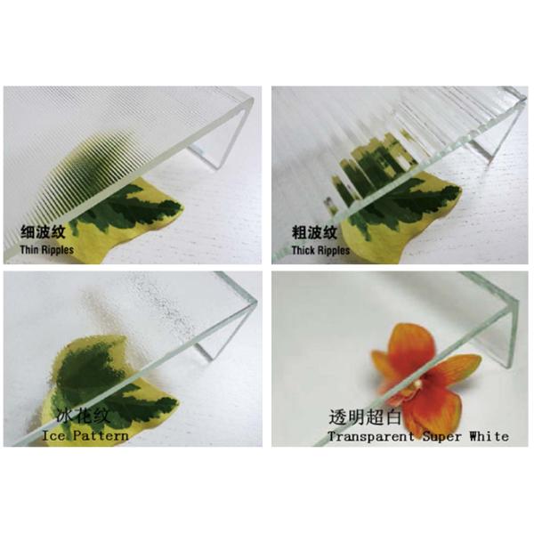 Thin Ripples U Channel Glass Facade Window Curtain Wall Glass To Glass High Strength U Profile Glass Heat Preservation U Shaped Glass