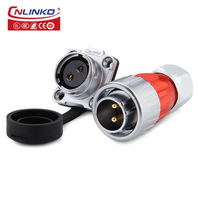 CNLINKO Industrial Plug Socket 220V 16A Waterproof IP68 2 Pin Power Plug Connector