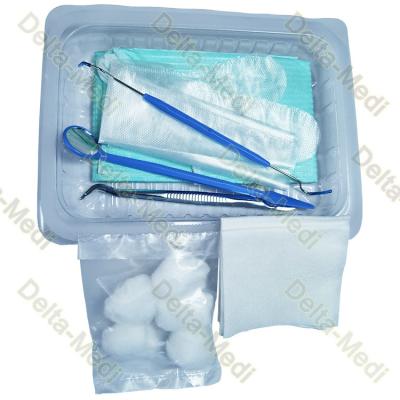 Espéculo de boca estéril de Prob do fórceps do babador de Kit With Utility Drape Gloves do exame oral