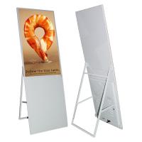 Pavimente o signage digital do suporte o jogador branco do anúncio do escudo do painel do lcd de 43 polegadas