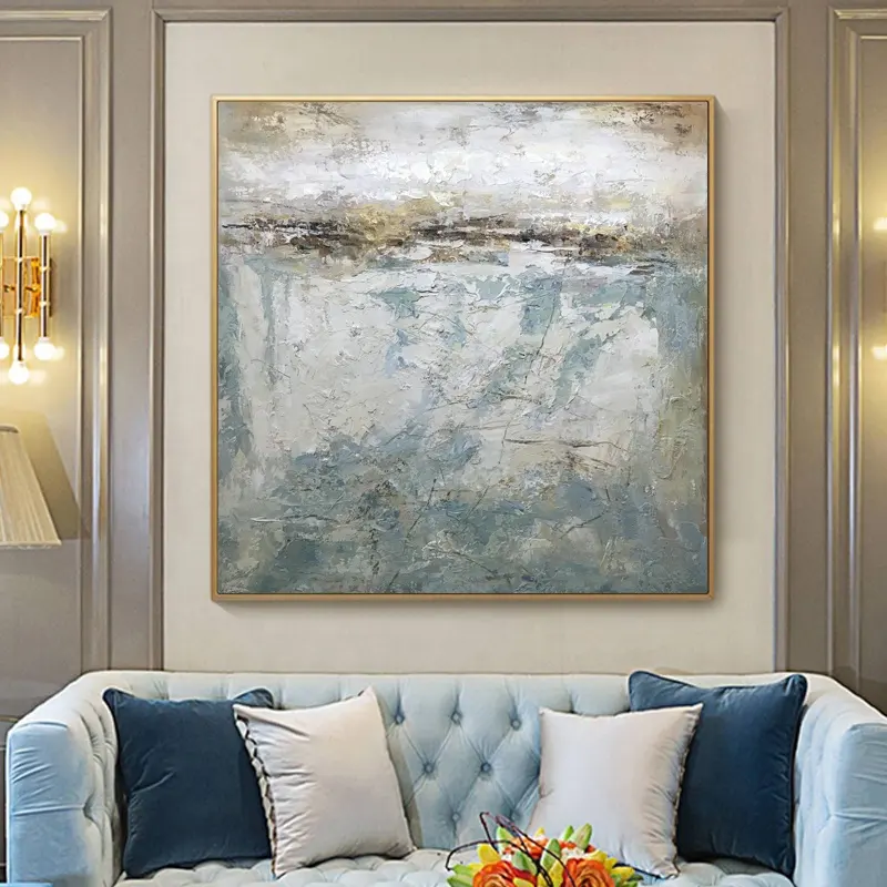 Framed Large Gallery Luxury Abstract Hand Painted Large Wall Art Canvas Living Room Oil Painting