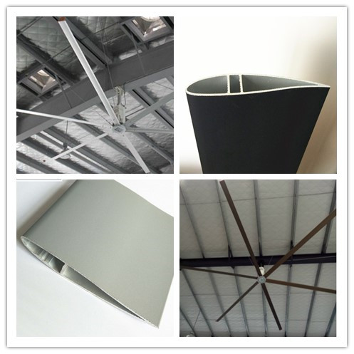 Охлаждая промышленной сопротивление погоды штранг-прессования лопаток вентилятора прорезанное заменой алюминиевое