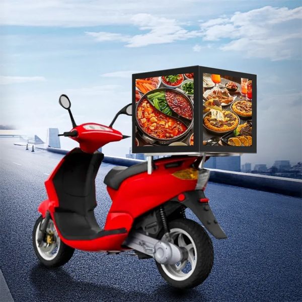 Delivery Box LED Display P2.5 LED Motorcycle Take-out Delivery Food Box LED Screen Display