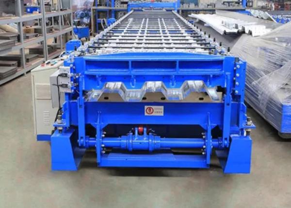 Hydraulic Press Steel Floor Metal Deck Roll Forming Machine Custom Logo