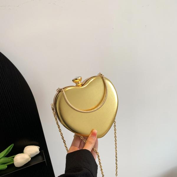 Литературный рисунок в форме сердца цепочка женские сумочки 2024 роскошь для модных женщин
