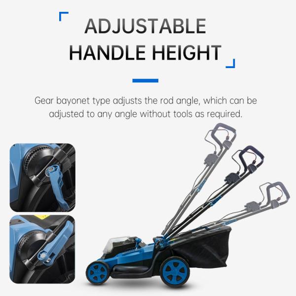 40V 45L Electric Lawn Mower , 4Ah Battery Powered Grass Mower