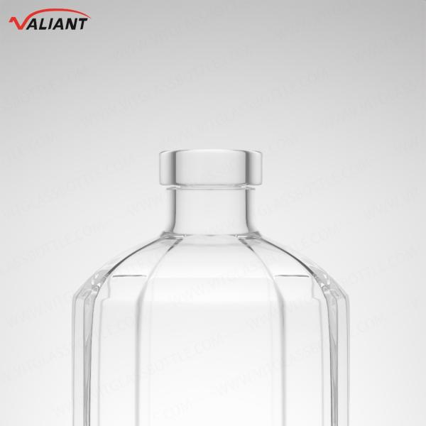 Rum Vodka Whisky Tequila Gin Bottle 250ml Super Flint Glass with Cork and Custom Shape