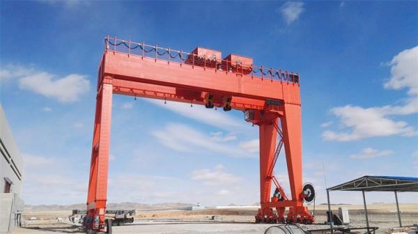 100t MG Type Double Girder A Frame Gantry Crane With Electric Hoist 7.5m~35m Span