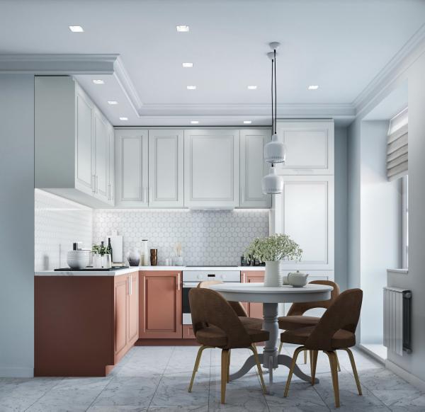 Appartement Meubles sur mesure en bois Melamine Armoire en bois Armoires de cuisine modernes