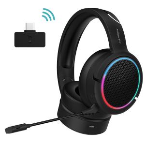 2.4G BT USB-C Wireless Noise Cancelling Gaming Headset For PC PS4 PS5 Playstatio