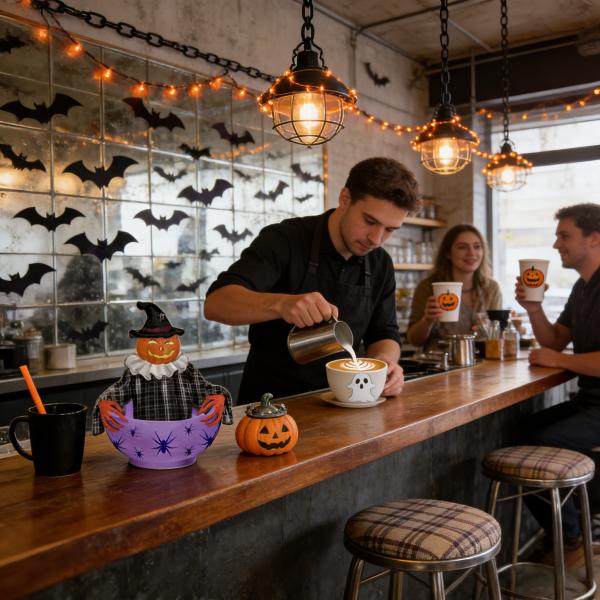 25cm Width and Height Halloween Candy Bowl Made of Eco-Friendly Materials and Waterproof for Holiday Parties