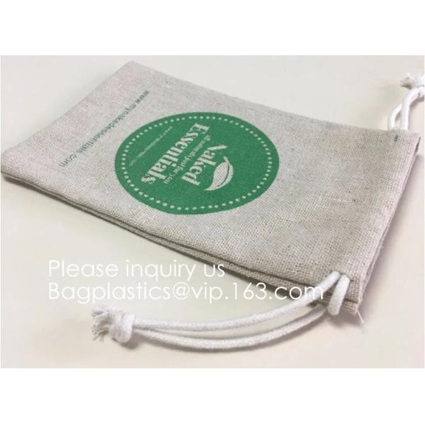 Candy Gift Pouch Bags with String Birthday Wedding Party Gift Jewlery Pouches Party Favor Jute Gift Bags Brown with Whit