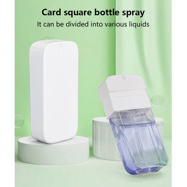 Botella sub del embalaje del cuadrado del perfume de la tarjeta del espray de la botella 35ML del espray portátil de la desinfección