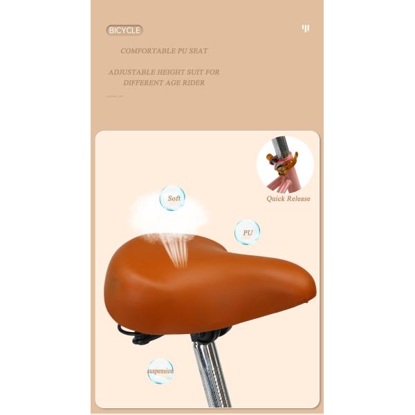 Эргономичный 16-дюймовый девочки дети велосипед односкоростной PU седло маленькие дети велосипед