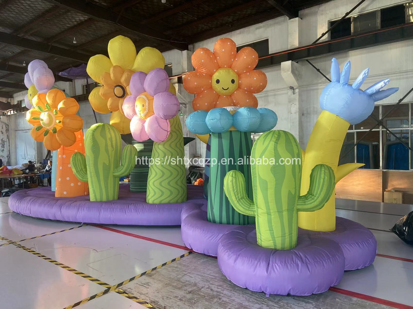 Factory Customized Inflatable Flowers with Colorful Led Light /Inflatable Advertising for Outdoor Party/Holiday Decorations