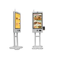 Kiosque de commande en direct au restaurant Numéro de commande au guichet en espèces Kiosque d'information mural