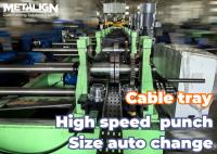 Rollo de bandeja de cable de metal de alta precisión con 16 estaciones y corte hidráulico