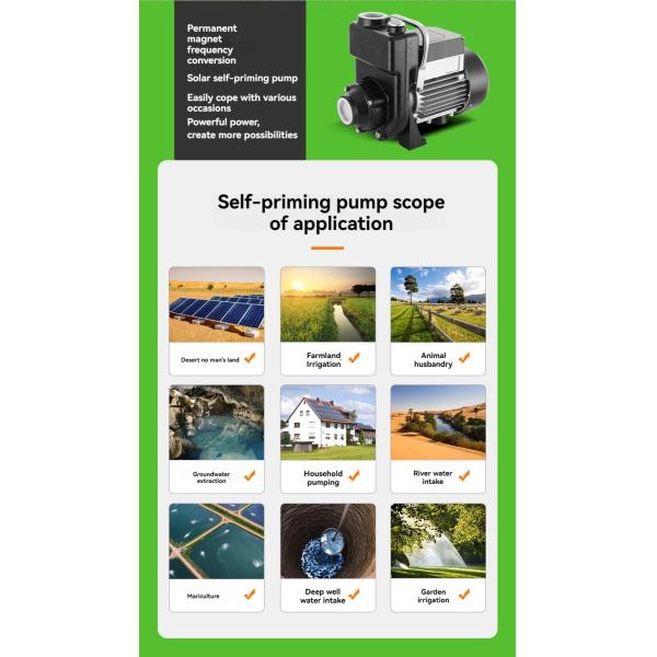 Big Flow Centrifugal Solar Land Pump Corrosion Resistant for Swimming Pool