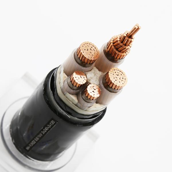 YJV XLPE Insulated PVC Sheathed Cable , Steel Tape Armoured Power Cable 4x25mm2 YJV22