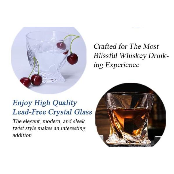 300 мл спиральные старинные стеклянные чашки с виски Tumbler ODM