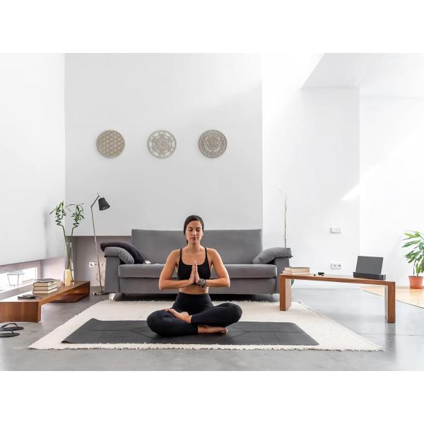 Ensemble d'art murale en bois de géométrie sacrée, décor Zen pour le yoga / méditation, sculptures suspendues au mur en bois