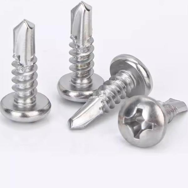 B8M B8 B7 18-8 Stainless Steel Phillips Pan Cylindrical head Drilling Screws DIN7504