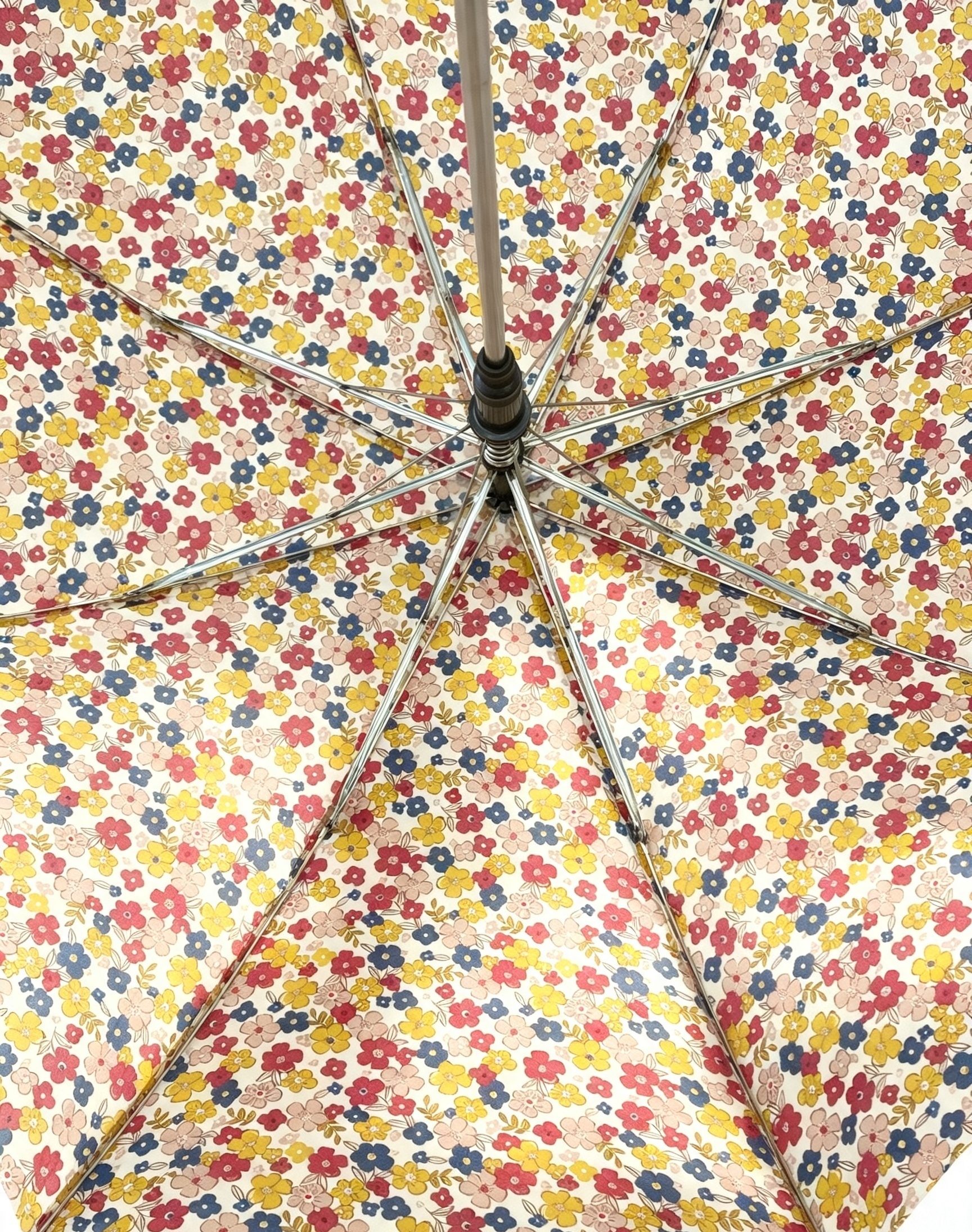 Floral Girl Cute Kids Compact Umbrella with Custom Logo Printed and 69cm Open Diameter for School and Camping