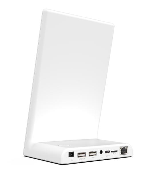 Selfstand 2GBのRAMのアンドロイド10システムが付いているデスクトップの縦の表記の表示