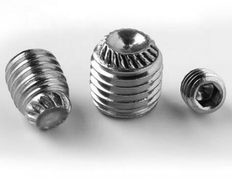 6g Tolerance Socket Head Cap Screw Knurling Stainless Screw With Cup Point