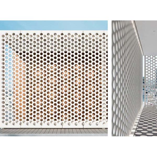 Perforated Aluminum Sheet , Aluminum Perforated Metal Panel Lightweight Is Suitable For Architectural Decoration