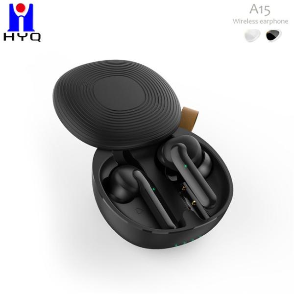 Black White Waterproof Bluetooth Earphones 55mAh TWS True Wireless Stereo Earbuds