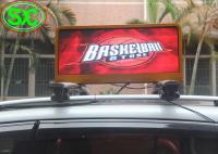 La exhibición de la muestra del coche LED de P6 LED con el tejado teledirigido del taxi 4G llevó la exhibición