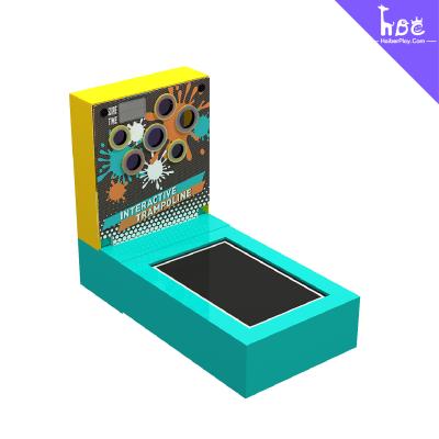 Équipement de terrain de jeu intérieur Trampoline Pitching interactif pour enfants