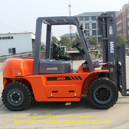 6000mm 5 Ton Diesel Forklift Truck With Japan Engine