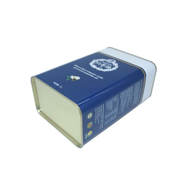 Food Packaging Cooking Olive Oil Tin Cans Customized Tinplate Material