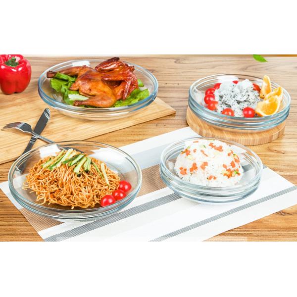 Heat Resistant Borosilicate Round Charger Plates For Micwave