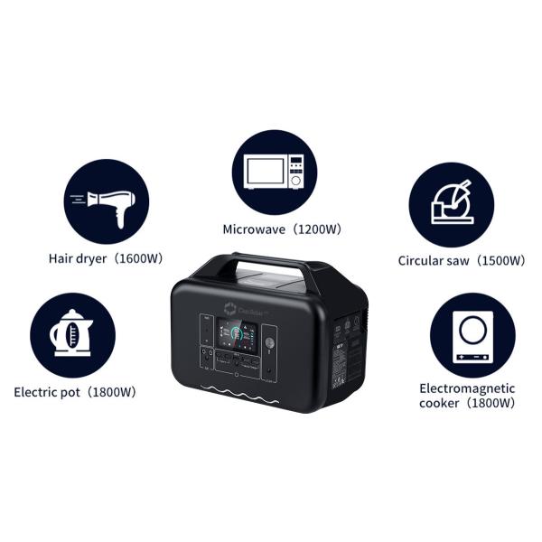 Waterproof 1200w Portable Solar Power Station For Camping