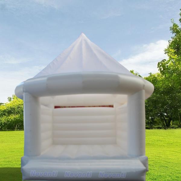 CE Blower Included Mini White Bouncer Inflatable Jumping Castle for Party Rental