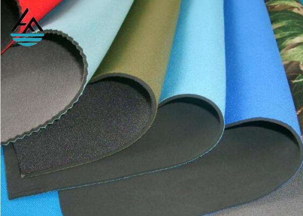 Printed Waterproof 3mm Neoprene Rubber Sheet Fabric Pure Color Light Weight