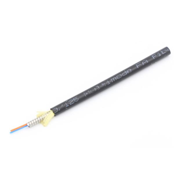 High Anti - Pressure 62.5/125 Inside Fiber Optic Cable Small OD Stainless Steel Protection Tube
