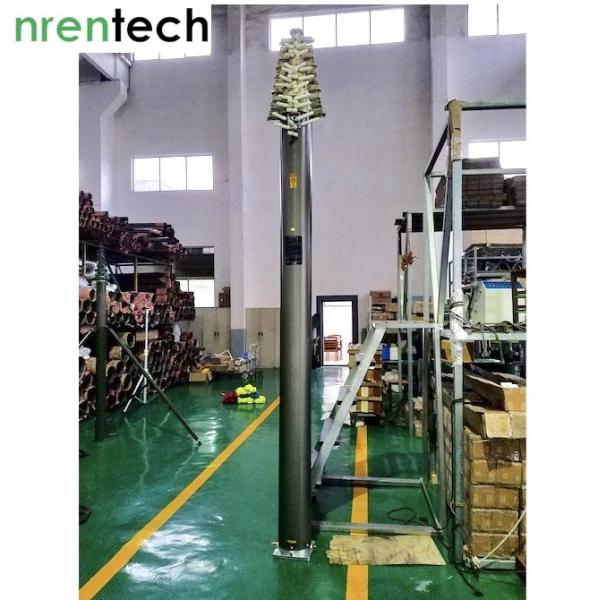 25m lockable pneumatic telescopic mast 10kg payloads/ wireless antenna telescopic mast-NR-3.7-25-10L-11S-36-229